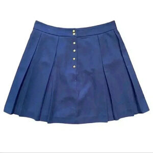 Tommy Hilfiger Pleated A-Line Mini Skirt Tennis  Prep Kilt Navy Blue Size 10